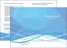 modele en ligne depliant 2 volets  4 pages  bleu bleu pastel fond bleu pastel MFLUOO68932