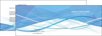 exemple depliant 2 volets  4 pages  bleu bleu pastel fond bleu pastel MFLUOO68942