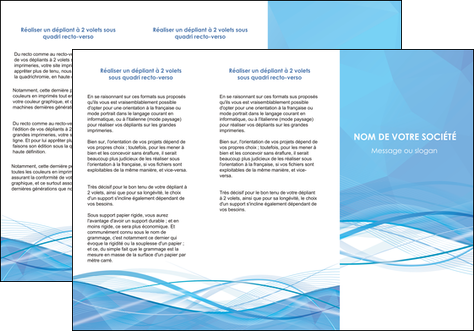 modele depliant 3 volets  6 pages  bleu bleu pastel fond bleu pastel MFLUOO68952