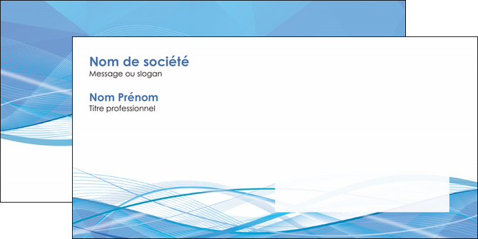 imprimerie enveloppe bleu bleu pastel fond bleu pastel MFLUOO68964