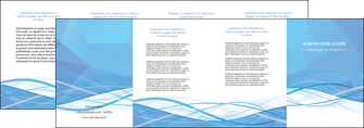 realiser depliant 4 volets  8 pages  bleu bleu pastel fond bleu pastel MFLUOO68968