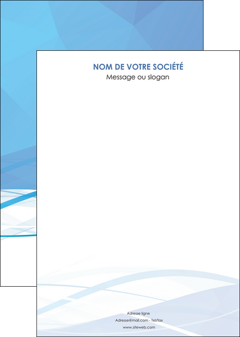 imprimer affiche bleu bleu pastel fond bleu pastel MFLUOO68970