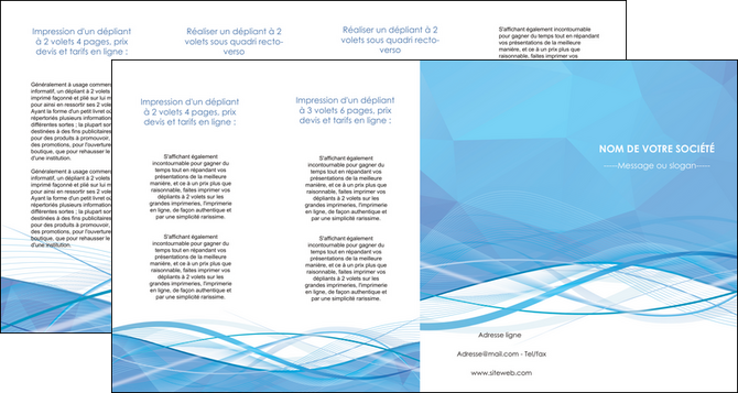 modele depliant 4 volets  8 pages  bleu bleu pastel fond bleu pastel MFLUOO68972