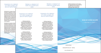 modele depliant 4 volets  8 pages  bleu bleu pastel fond bleu pastel MFLUOO68972