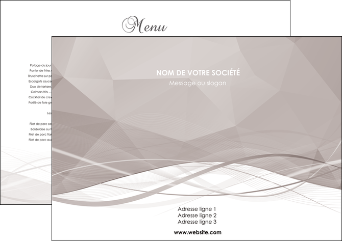 creation graphique en ligne set de table gris fond gris simple MFLUOO68996