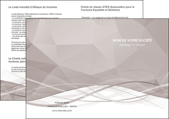 modele depliant 2 volets  4 pages  gris fond gris simple MFLUOO69002