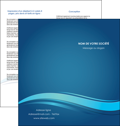 personnaliser maquette depliant 2 volets  4 pages  bleu bleu pastel fond bleu MFLUOO69652