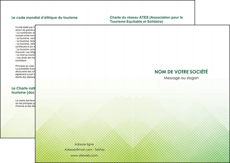 faire depliant 2 volets  4 pages  vert vert pastel carre MFLUOO70000