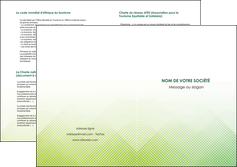 realiser depliant 2 volets  4 pages  vert vert pastel carre MFLUOO70034
