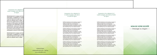 personnaliser modele de depliant 4 volets  8 pages  vert vert pastel carre MFLUOO70036