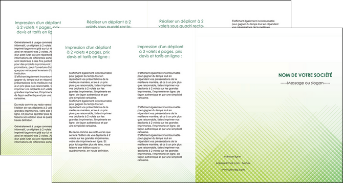 imprimer depliant 4 volets  8 pages  vert vert pastel carre MFLUOO70040
