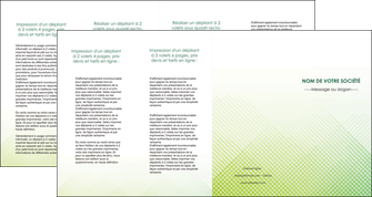 imprimer depliant 4 volets  8 pages  vert vert pastel carre MFLUOO70040