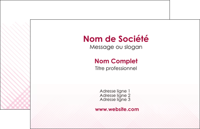 creer modele en ligne carte de visite rose rose tendre fond en rose MIF70204