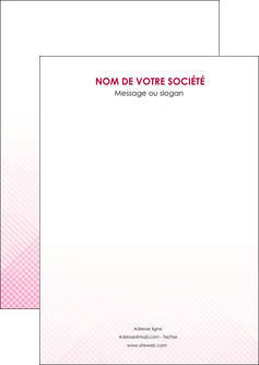 personnaliser modele de flyers rose rose tendre fond en rose MIF70208