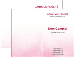 personnaliser modele de carte de visite rose rose tendre fond en rose MIF70214