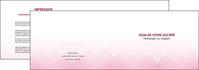 imprimer depliant 2 volets  4 pages  rose rose tendre fond en rose MIF70222