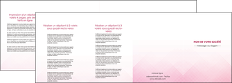 imprimer depliant 4 volets  8 pages  rose rose tendre fond en rose MIF70248