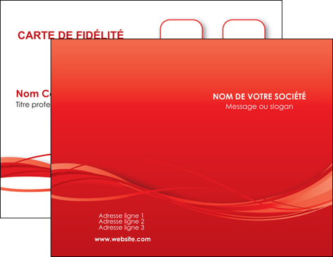 imprimer carte de visite rouge couleur couleurs MLGI70492