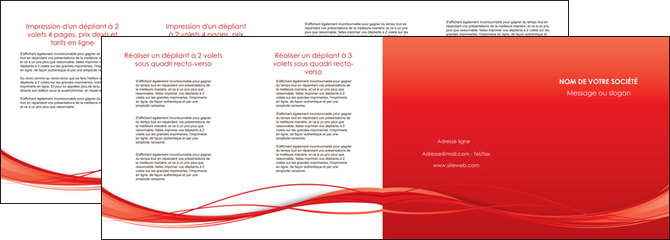 imprimerie depliant 4 volets  8 pages  rouge couleur couleurs MLGI70526