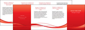 realiser depliant 4 volets  8 pages  rouge couleur couleurs MLGI70532