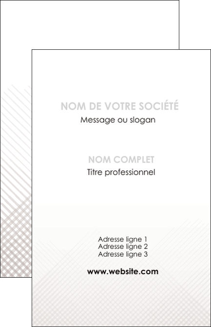 maquette en ligne a personnaliser carte de visite gris simple sobre MFLUOO70710
