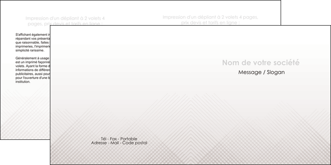 modele en ligne depliant 2 volets  4 pages  gris simple sobre MFLUOO70730