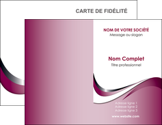 modele en ligne carte de visite web design rose fushia couleur MIFBE70770