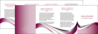 imprimer depliant 4 volets  8 pages  web design rose fushia couleur MIFBE70810
