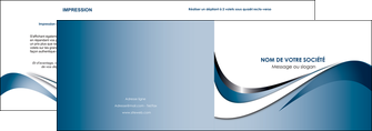 maquette en ligne a personnaliser depliant 2 volets  4 pages  web design bleu fond bleu couleurs pastels MLIG70828