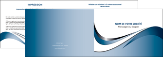 realiser depliant 2 volets  4 pages  web design bleu fond bleu couleurs pastels MLIG70830
