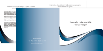 impression depliant 2 volets  4 pages  web design bleu fond bleu couleurs pastels MLIG70842