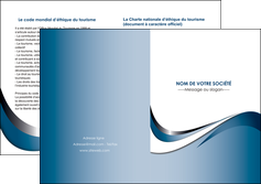 imprimerie depliant 2 volets  4 pages  web design bleu fond bleu couleurs pastels MLIG70852
