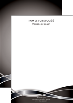 impression flyers web design noir fond gris simple MLIG70970