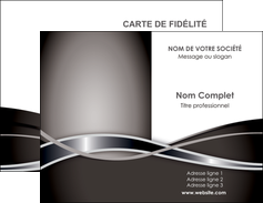 personnaliser modele de carte de visite web design noir fond gris simple MLIG70978