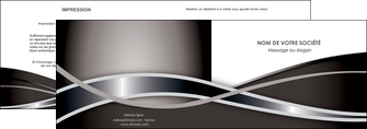 imprimerie depliant 2 volets  4 pages  web design noir fond gris simple MLIG70984