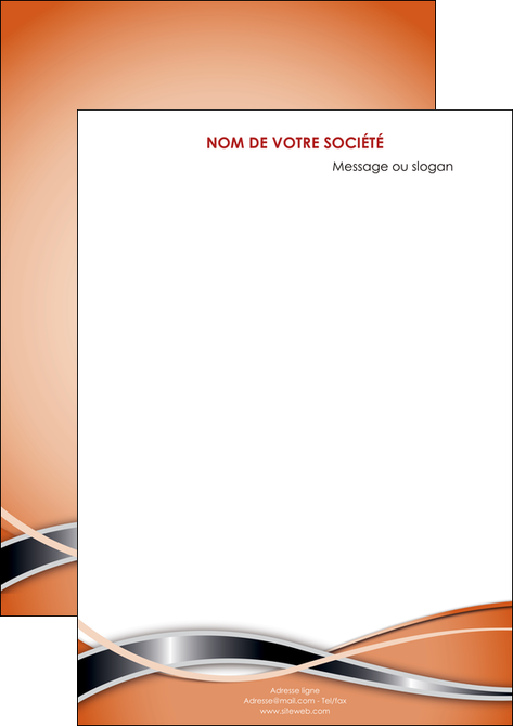 impression affiche web design orange fond orange gris MIDBE71028