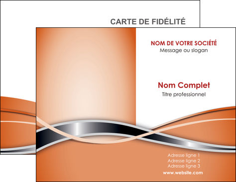 modele en ligne carte de visite web design orange fond orange gris MIDBE71030