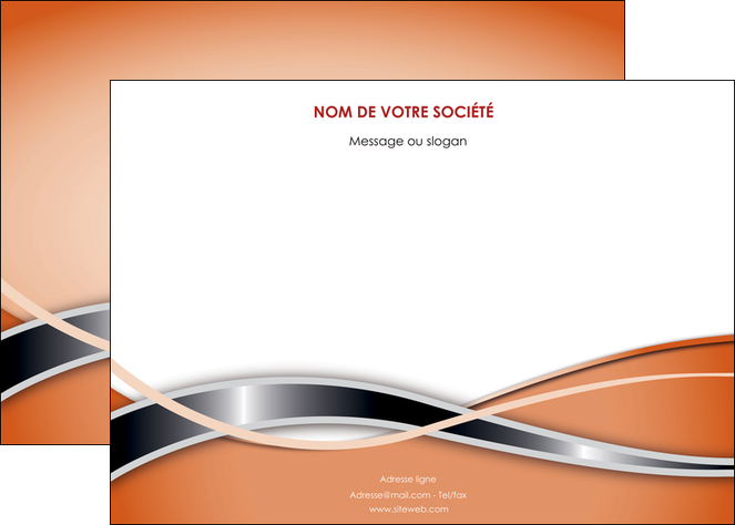 modele affiche web design orange fond orange gris MIDBE71040
