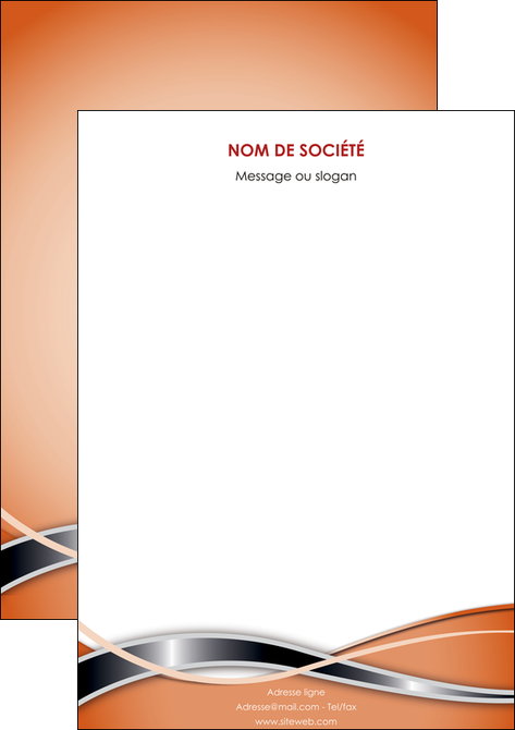 exemple affiche web design orange fond orange gris MIDBE71062