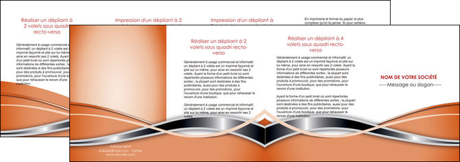 impression depliant 4 volets  8 pages  web design orange fond orange gris MIDBE71070