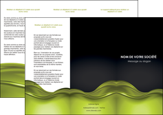 imprimer depliant 3 volets  6 pages  espaces verts vert vert pastel fond vert pastel MLGI71440