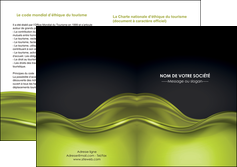 faire modele a imprimer depliant 2 volets  4 pages  espaces verts vert vert pastel fond vert pastel MLGI71454