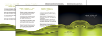 realiser depliant 4 volets  8 pages  espaces verts vert vert pastel fond vert pastel MLGI71458