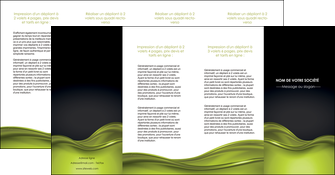 personnaliser maquette depliant 4 volets  8 pages  espaces verts vert vert pastel fond vert pastel MLGI71462