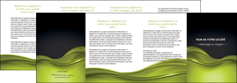 modele en ligne depliant 4 volets  8 pages  espaces verts vert vert pastel fond vert pastel MLGI71464