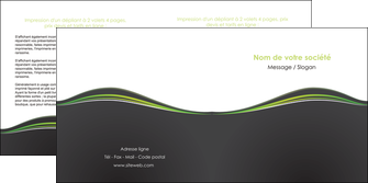 realiser depliant 2 volets  4 pages  web design gris gris metallise fond gris metallise MLIGCH71496
