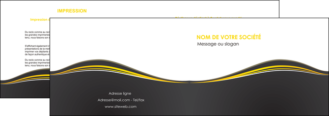 creation graphique en ligne depliant 2 volets  4 pages  web design gris gris fonce mat MIDBE71536