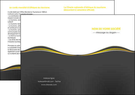 modele en ligne depliant 2 volets  4 pages  web design gris gris fonce mat MIDBE71558