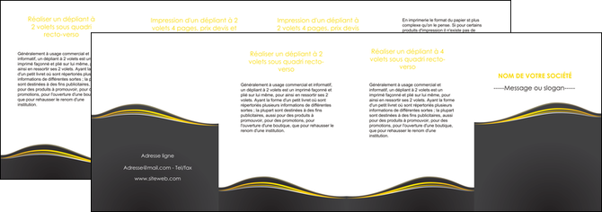 faire modele a imprimer depliant 4 volets  8 pages  web design gris gris fonce mat MIDBE71568