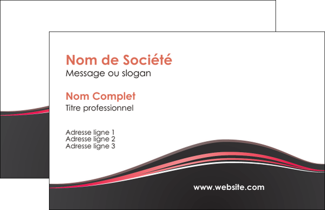 personnaliser maquette carte de visite web design gris gris fonce mat MFLUOO71570